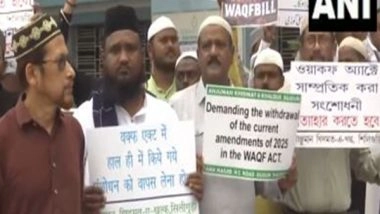 India News | West Bengal: Muslim Organisation Protests Against Waqf Amendment Act in Siliguri