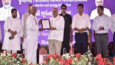 India News | Gujarat CM Bhupendra Patel Announces Development Projects Worth Rs 634 Crore in Junagarh