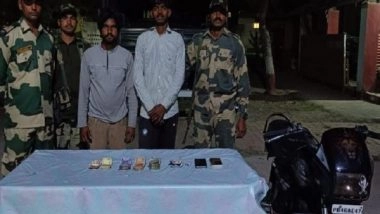 India News | Punjab: BSF Apprehends 2 Accused Smugglers with Rs 1 Lakh Suspected Drug Money in Amritsar