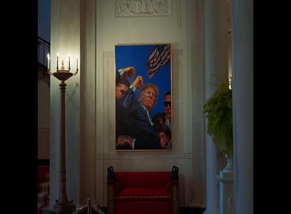 World News | White House Replaces Obama's Portrait with Trump's Assassination Attempt Picture