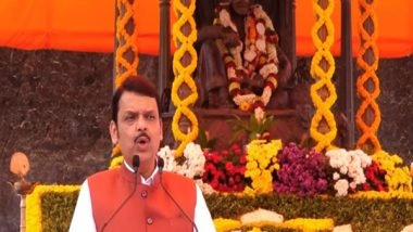 India News | Fadnavis Raises Demand for Chhatrapati Shivaji Maharaj's Memorial in Delhi