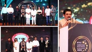 Business News | KTCC Hosts Star-Studded Karnataka Business Awards 2025 - Full Winners List Inside