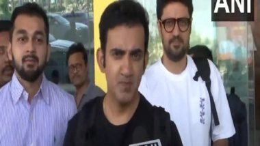 Sports News | Team India Head Coach Gautam Gambhir Arrives in Raipur to Attend Cric Fest 2025