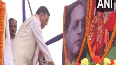 India News | Union Minister Mansukh Mandaviya Pays Tribute to Babasaheb Ambedkar