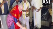 India News | Andhra Pradesh Dy CM Pawan Kalyan's Wife Offers Prayers at Tirupati Balaji Temple