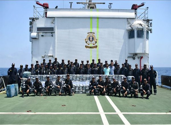 Massive Drug Seizure: Indian Coast Guard Seizes Narcotics Worth INR 1,800 Crore Near Gujarat Coast in Joint Operation With ATS (See Pic)