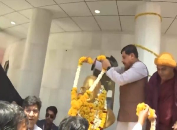 India News | MP CM Mohan Yadav Pays Tribute to Dr BR Ambedkar at Babasaheb's Birthplace Memorial in Indore's Mhow