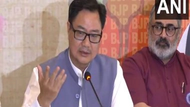 India News | False Narrative Being Spread That Centre is Against Muslims: Union Minister Kiren Rijiju in Kerala