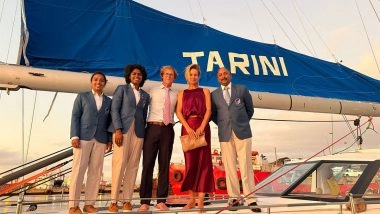 World News | INSV Tarini Flagged off from Cape Town for Final Leg of Navika Sagar Parikrama II Expedition