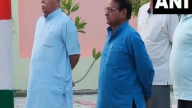 India News | RSS Chief Mohan Bhagwat Inspects Sangh's Kanpur Branch