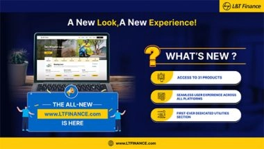 Business News | L&T Finance Ltd. Launches a Smarter, Faster, and More Customer-centric Website