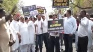 India News | MP: Congress Holds Foot March to State ED Office Protesting Against Chargesheet in National Herald Case