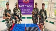 India News | Tripura: 43,800 Yaba Tablets Worth 4.5 Cr Seized Near Indo-Bangladesh Border