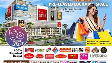 Business News | Invest in 58 High Street: A Landmark Commercial Hub by Charms India in Ghaziabad Raj Nagar Extension - A Hub of Multiplex, Gaming, Shopping and Food Zone