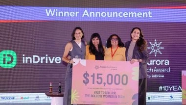 Business News | Aurora Tech Award 2025 Announces Shreya Prakash, Indian Entrepreneur and Flexibees CEO as One of the Global Winners