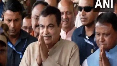 India News | Union Minister Nitin Gadkari Visits Bhubaneswar to Lay Foundation Stones for Development Projects Worth Rs 4000 Crore