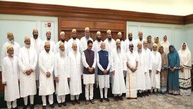 India News | Dawoodi Bohra Delegation Meets Prime Minister Narendra Modi, Welcomes Waqf Amendment Act