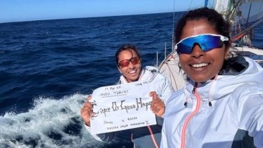 World News | Indian Vessel Tarini Homeward Bound After Navika Sagar Parikrama II