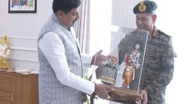 India News | MP: Army Chief Gen Upendra Dwivedi Meets CM Mohan Yadav at Samatva Bhavan