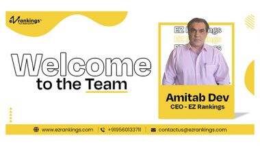 Business News | EZ Rankings Enters High-Growth Mode with Amitab Dev as New CEO