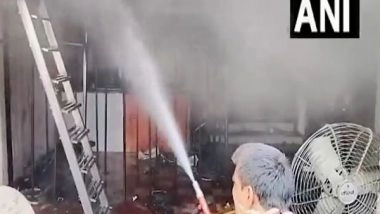 India News | Fire Breaks out in Hardware Godown in Haryana's Bhiwani