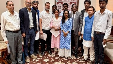 India News | LoP Rahul Gandhi Urges Karnataka CM Siddaramaiah to Enact Rohith Vemula Act