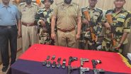 India News | BSF, Punjab Police Recover a Huge Cache of Arms at Amritsar Border