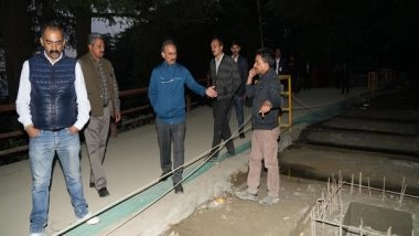 India News | Himachal CM Inspects Under-construction Underground Utility Duct in Shimla