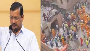 India News | Arvind Kejriwal Condoles Loss of Lives in Delhi's Mustafabad Building Collapse Incident