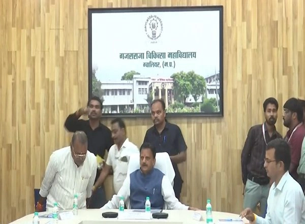 India News | Madhya Pradesh Deputy CM Rajendra Shukla Attends Health Department Meeting in Gwalior