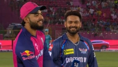 Sports News | LSG Win Toss, Opt to Bat Against RR; Samson Misses Clash, Young Suryavanshi Named in Impact Subs List