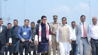 India News | Assam: Bhutan King Khesar Namgyal Wangchuk Visits Jogighopa IWT Terminal in Bongaigaon District