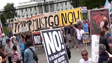 World News | Thousands Rally Across US Against Trump Policies in Renewed Wave of Protests