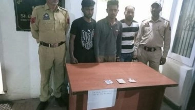 India News | Three Alleged Narco Smugglers Held with Heroin-like Substance in J-K