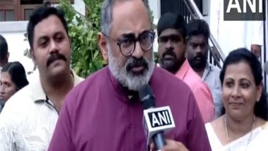 India News | Kerala BJP Chief Rajeev Chandrasekhar Offers Easter Prayers at Forane Church in Thiruvananthapuram