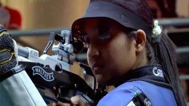 Sports News | Arya Fifth in Women's Air Rifle, India Remain Second on Medals Tally