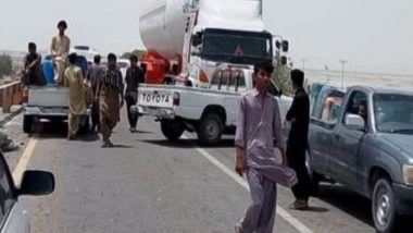 World News | Balochistan: Pickup Drivers in Gwadar Stage Protest After Coast Guards Seize Vehicles