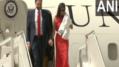 World News | US Vice President JD Vance Arrives in India for First Official Visit