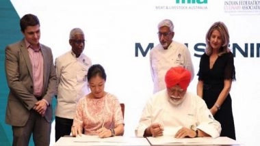 Business News | Indian Federation of Culinary Associations (IFCA) and Meat & Livestock Australia (MLA) Sign Strategic MoU to Promote Australian Lamb in India