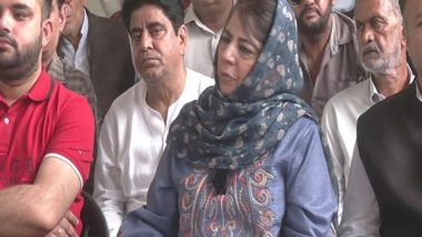 India News | J-K: Mehbooba Mufti Raises Concerns over Ramban Landslide, Crop Losses and Illegal Mining