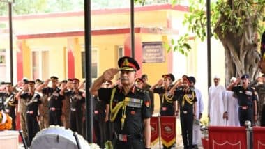 India News | Army Chief Gen Upendra Dwivedi Pays Tribute to His Comrade from 18 JAK RIF, Naib Subedar Baldev Singh