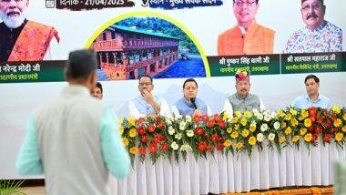 India News | Uttarakhand CM Pushkar Singh Dhami Launches Mukhya Sevak Samvad to Communicate with Beneficiaries of Government Schemes