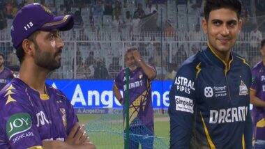 Sports News | IPL 2025: Kolkata Knight Riders Wins Toss, Opt to Bowl Against Gujarat Titans; Gurbaz Replaces Quinton De Kock