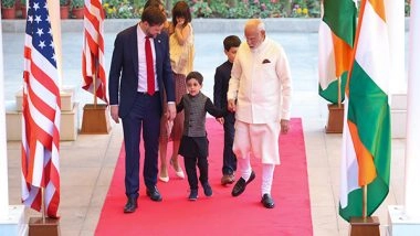 World News | PM Modi Welcomes US Vice President JD Vance and Family at His Official Residence