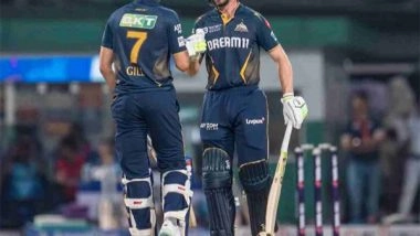 Sports News | IPL 2025: Gil's Belligerent 90, Buttler's Explosive 41* Propels GT to 198/3 Against KKR
