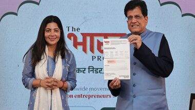 Business News | Minister Piyush Goyal Launches the Bharat Project to Create 1 Million Entrepreneurs Across India