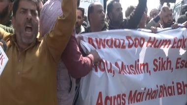 India News | Protests Held Outside Srinagar Police Control Room, After Pahalgam Terror Attack