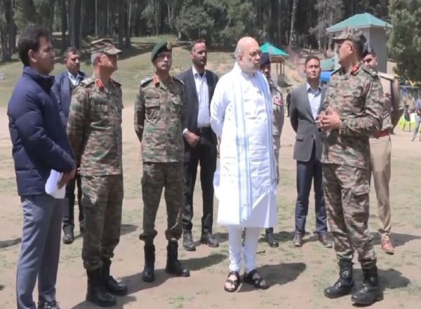 India News | Union Home Minister Amit Shah Reviews Security Situation at Pahalgam Terror Site as NIA Joins Probe