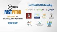 Business News | SVP India Announces Fast Pitch 2025 Finale to Spotlight Grassroots Changemakers Across India