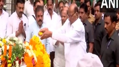India News | NCP-SP Chief Sharad Pawar Pays Last Respects to Santosh Jagdale Killed in Pahalgam Terror Attack
